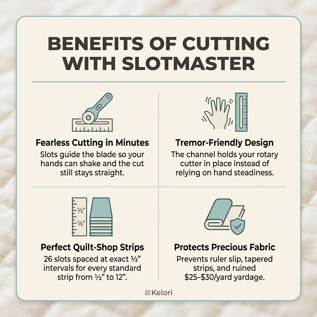 SlotMaster™ Quilt Cutting Ruler