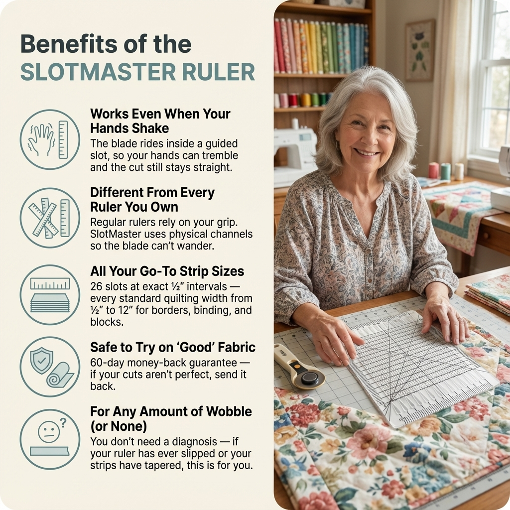 SlotMaster™ Quilt Cutting Ruler
