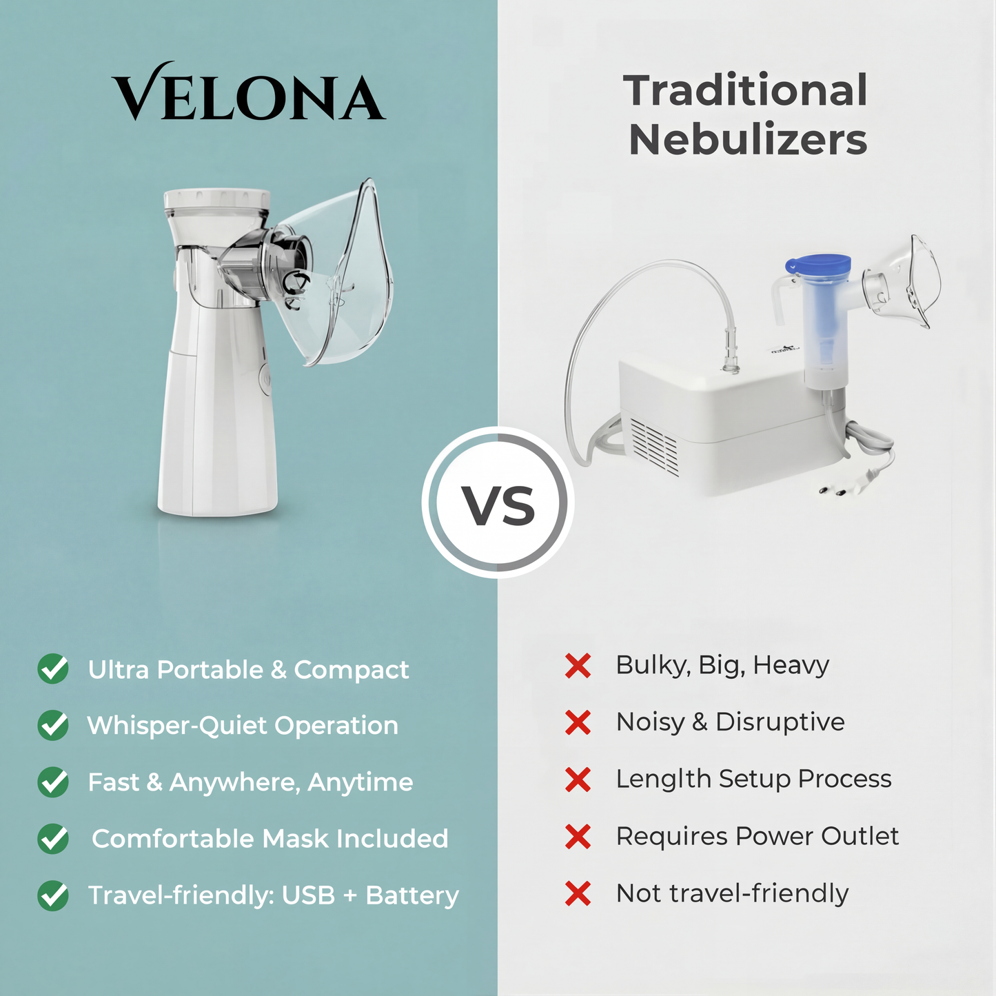 Portable Nebulizer - For Instant Breathing Relief